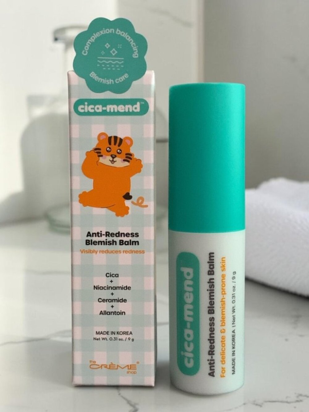 The Creme Shop Cica-Mend Anti Redness Multi Blemish Balm 0.31 oz/9 g NEW in Box